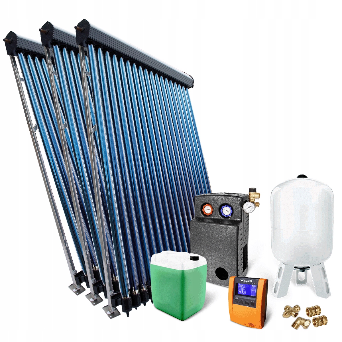Sada vákuových solárnych kolektorov 3 x HP 30